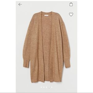 NEW! NWT H&M Long Cardigan (Beige Melange) - Med
